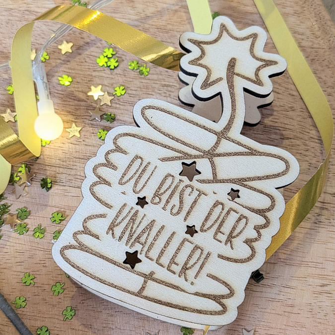SVG Laserdatei 6 Designs Mini Silvesterknaller Kracher Leuchtknaller Lichtdatei für Ballonlicht Silvester Neujahr Jahreswechsel SVG Datei – Bild 16