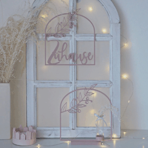 STL 3D Druck Datei 2 Designs Kranz Zuhause floral und Aufsteller mit Halter für Glasvase od. LED Kerze Deko 3D-Datei 3D-Druck Vorlage