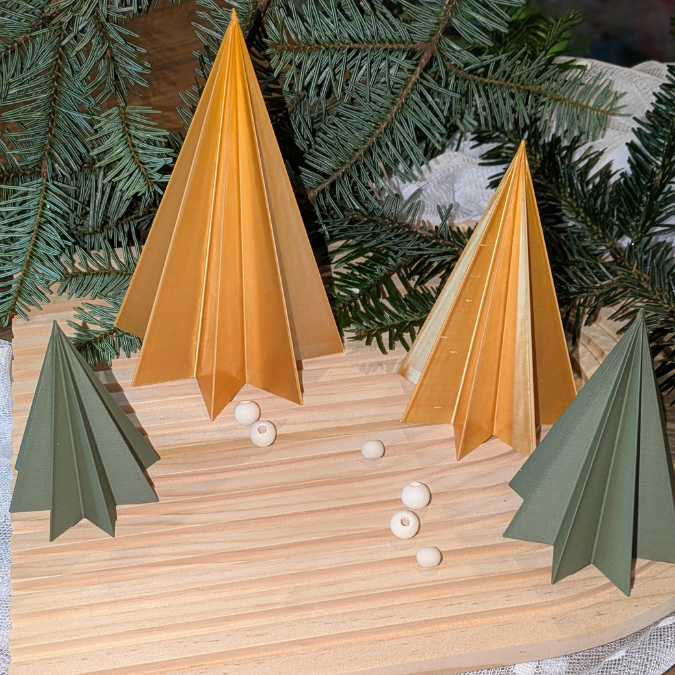 STL 3D Druck Datei 4 Größen Baum Weihnachtsbaum Tannenbaum schlicht elegant modern Deko Weihnachtsdeko 3D-Datei 3D-Druck Vorlage Weihnachten – Bild 6