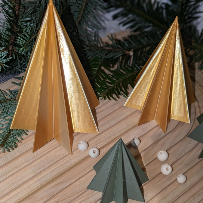 STL 3D Druck Datei 4 Größen Baum Weihnachtsbaum Tannenbaum schlicht elegant modern Deko Weihnachtsdeko 3D-Datei 3D-Druck Vorlage Weihnachten – Bild 7