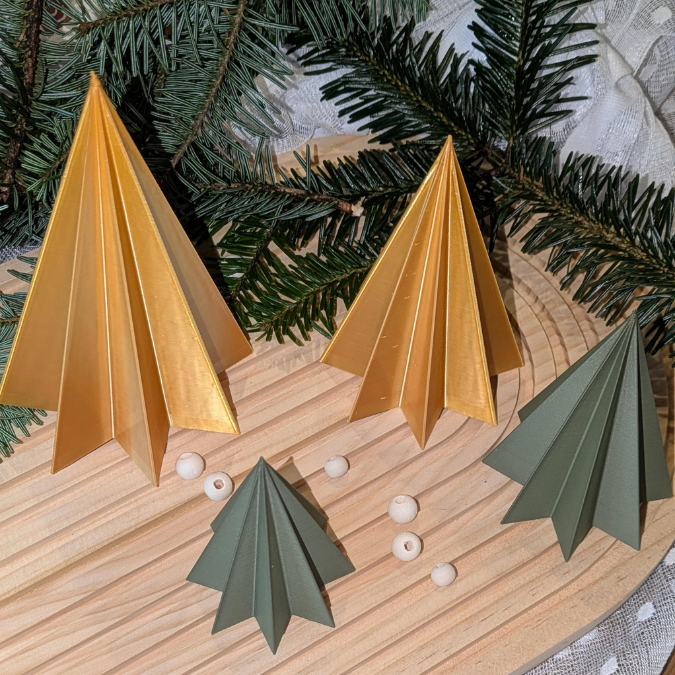 STL 3D Druck Datei 4 Größen Baum Weihnachtsbaum Tannenbaum schlicht elegant modern Deko Weihnachtsdeko 3D-Datei 3D-Druck Vorlage Weihnachten – Bild 8