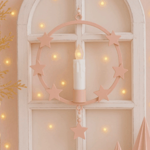 STL 3D Druck Datei 2 Designs Kranz Sternenkranz Sterne mit Halter für LED-Kerze und Anhänger Wanddeko Homedecor Deko 3D-Datei 3D-Druck