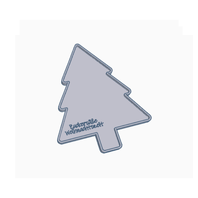 STL 3D Druck Datei Dekoteller Tannenbaum Plätzchenteller Winter zuckersüße Weihnachten Advent 3D-Datei 3D-Druck Vorlage Deko Geschenkidee – Bild 2