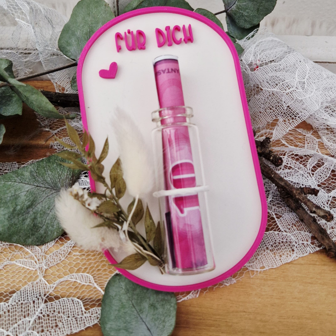 STL 3D Druck Datei 6er Set Geschenkbrett Halter für Geld, Gutscheine und Kleinigkeiten Geburtstag taschengeld 3D-Datei 3D-Druck Vorlage – Bild 5