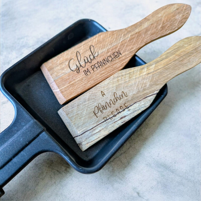 SVG Laser Datei Gravur Raclette Untersetzer Schaber lustig Geschenkidee Weihnachten Weihnachtsbundle Gravurbundle Pfännchen Pfanne – Bild 6