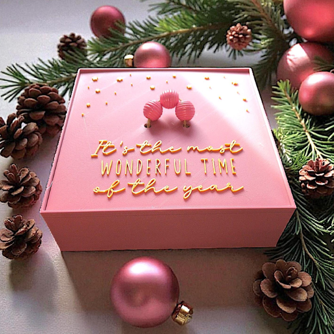 STL 3D Druck Datei Geschenkboxen 170x170 in 2 Höhen mit 4 Deckel Designs 3D-Datei 3D-Druck Vorlage Weihnachten Box Schachtel Geschenkbox – Bild 3