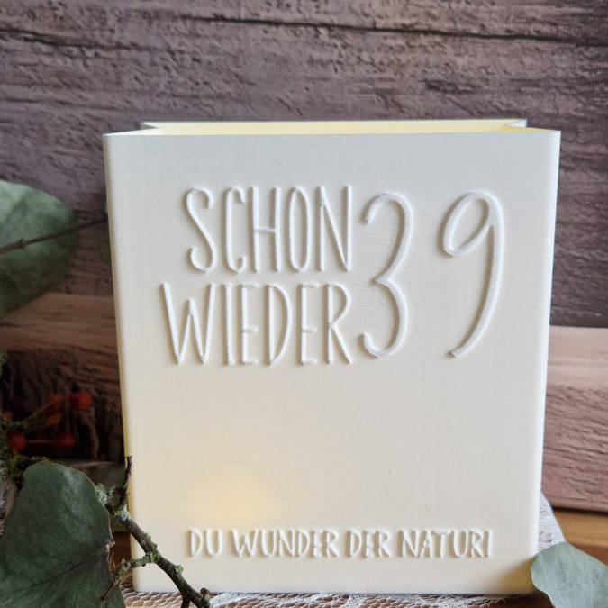 13 Designs STL 3D Druck Datei Geburtstag Geburtstagstüten skalierbar 16 18 20 29+ 30 39 40 50 60 66 70 80 90 happy birthday 3D-Druck Datei – Bild 17