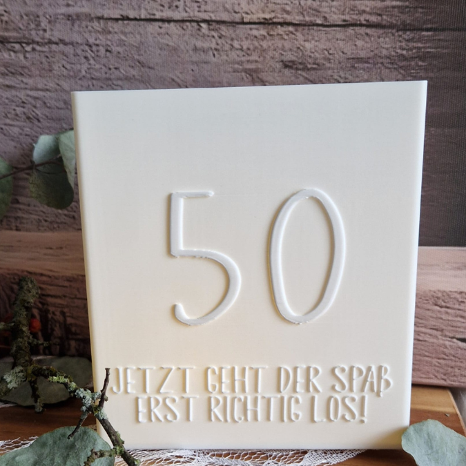 13 Designs STL 3D Druck Datei Geburtstag Geburtstagstüten skalierbar 16 18 20 29+ 30 39 40 50 60 66 70 80 90 happy birthday 3D-Druck Datei – Bild 16