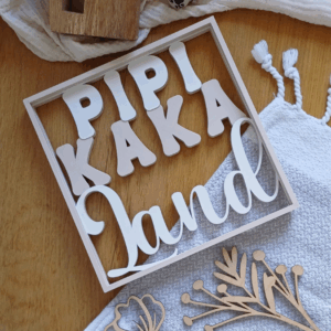 STL 3D Druck Datei Aufsteller und Wanddeko Pipi Kaka Land lustig humor klo WC 3 Stück zum Aufstellen oder hängen 3D-Datei 3D-Druck Vorlage