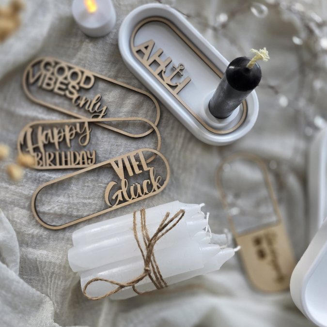 SVG Laserdatei 12 Designs Einleger für kleines ovales Deko Tablett Geburtstag Happy Moments Du bist toll Geschenkidee Mitbringsel SVG Datei – Bild 10