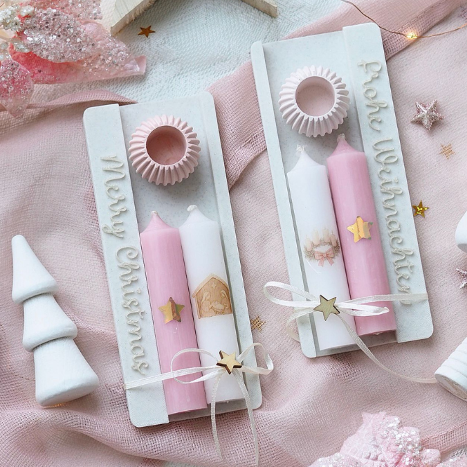 STL 3D Druck Datei Kerzenhalter Kerzenset 10er Kerzenverpackung Deko Weihnachtsdeko 3D-Datei 3D-Druck Vorlage Advent Geschenkidee Mitbringse – Bild 12