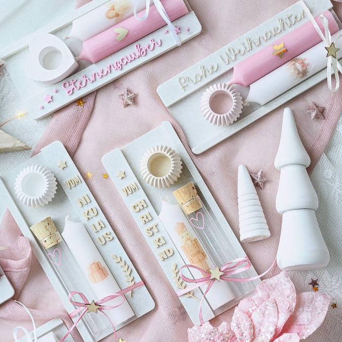 STL 3D Druck Datei Kerzenhalter Kerzenset 10er Kerzenverpackung Deko Weihnachtsdeko 3D-Datei 3D-Druck Vorlage Advent Geschenkidee Mitbringse – Bild 5