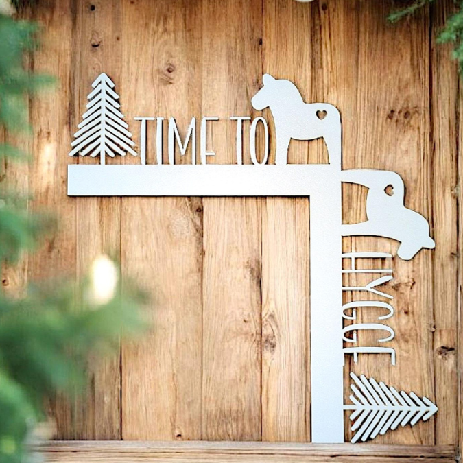 STL 3D Druck Datei Türrahmen 3 Designs Weihnachten Türkante Hygge Merry Xmas Frohe Weihnacht 3D-Druck Winterdeko Weihnachtsdeko Türdeko Tür – Bild 7