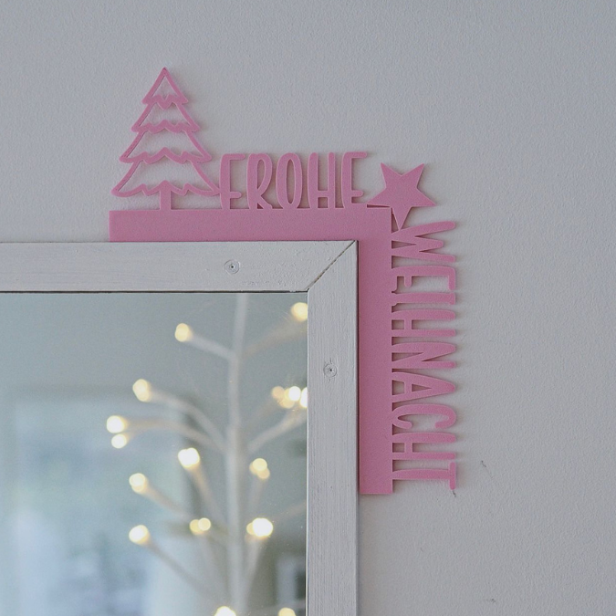 STL 3D Druck Datei Türrahmen 3 Designs Weihnachten Türkante Hygge Merry Xmas Frohe Weihnacht 3D-Druck Winterdeko Weihnachtsdeko Türdeko Tür – Bild 8