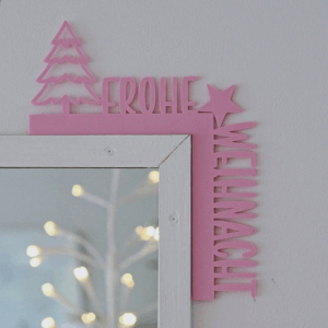 STL 3D Druck Datei Türrahmen 3 Designs Weihnachten Türkante Hygge Merry Xmas Frohe Weihnacht 3D-Druck Winterdeko Weihnachtsdeko Türdeko Tür