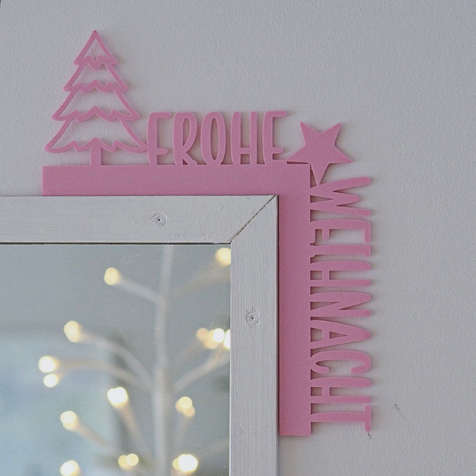 STL 3D Druck Datei Türrahmen 3 Designs Weihnachten Türkante Hygge Merry Xmas Frohe Weihnacht 3D-Druck Winterdeko Weihnachtsdeko Türdeko Tür