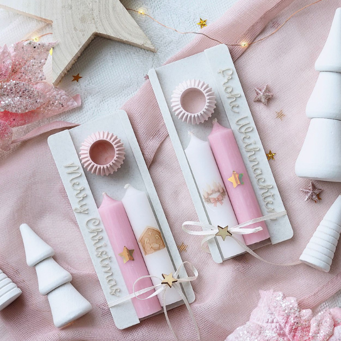 STL 3D Druck Datei Kerzenhalter Kerzenset 10er Kerzenverpackung Deko Weihnachtsdeko 3D-Datei 3D-Druck Vorlage Advent Geschenkidee Mitbringse – Bild 8