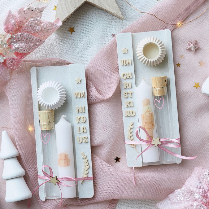 STL 3D Druck Datei Kerzenhalter Kerzenset 10er Kerzenverpackung Deko Weihnachtsdeko 3D-Datei 3D-Druck Vorlage Advent Geschenkidee Mitbringse – Bild 9