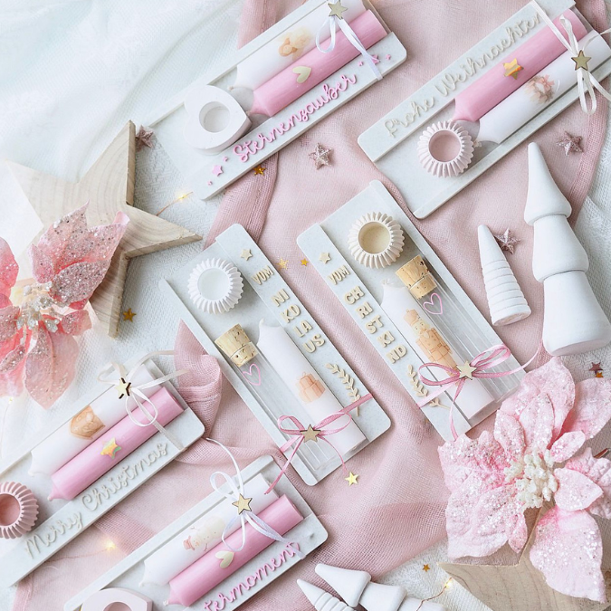 STL 3D Druck Datei Kerzenhalter Kerzenset 10er Kerzenverpackung Deko Weihnachtsdeko 3D-Datei 3D-Druck Vorlage Advent Geschenkidee Mitbringse