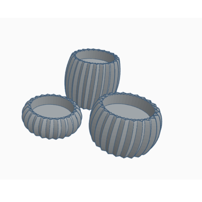STL 3D Druck Datei LED Teelichthalter 3er Set Deko Ständer Teelichter Kerzenhalter 3D-Datei 3D-Druck Vorlage Rillen – Bild 5