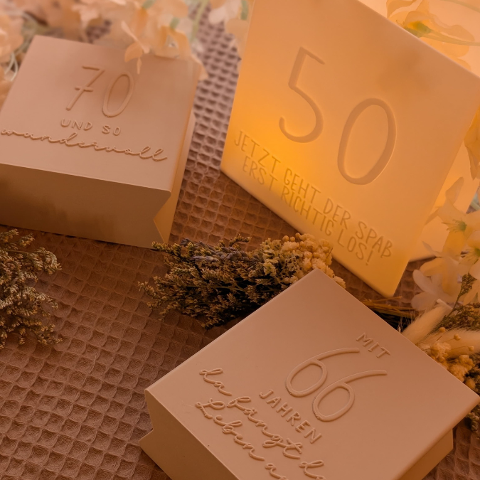 13 Designs STL 3D Druck Datei Geburtstag Geburtstagstüten skalierbar 16 18 20 29+ 30 39 40 50 60 66 70 80 90 happy birthday 3D-Druck Datei – Bild 4