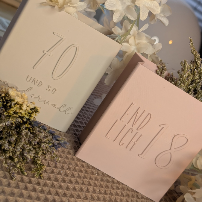 13 Designs STL 3D Druck Datei Geburtstag Geburtstagstüten skalierbar 16 18 20 29+ 30 39 40 50 60 66 70 80 90 happy birthday 3D-Druck Datei – Bild 9