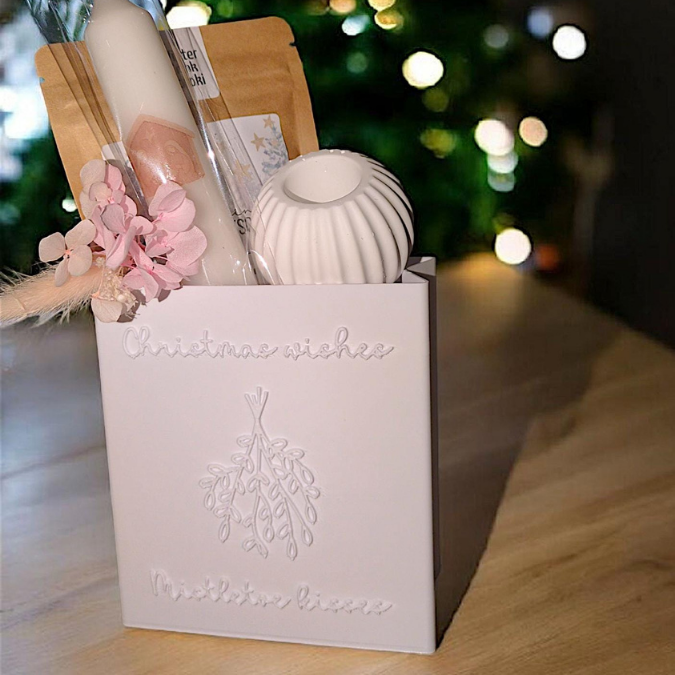 STL 3D Druck Datei 4 Designs Tüte Leuchttüte Weihnachten Geschenktüte skalierbar Deko Weihnachtsgeschenk 3D-Datei 3D-Druck Vorlage Advent Geschenkidee – Bild 9