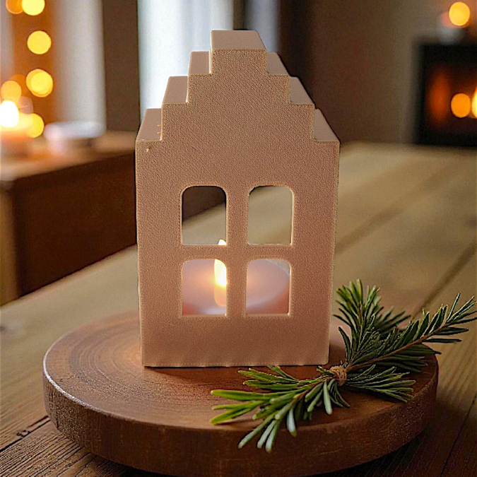 STL 3D Druck Datei Weihnachten 12 Designs Häuser GROß Haus Häuschen Lichthaus Lichthäuser 3D-Datei 3D-Druck Vorlage – Bild 3