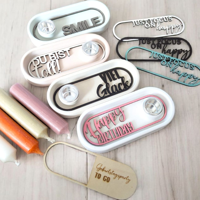 SVG Laserdatei 12 Designs Einleger für kleines ovales Deko Tablett Geburtstag Happy Moments Du bist toll Geschenkidee Mitbringsel SVG Datei – Bild 11