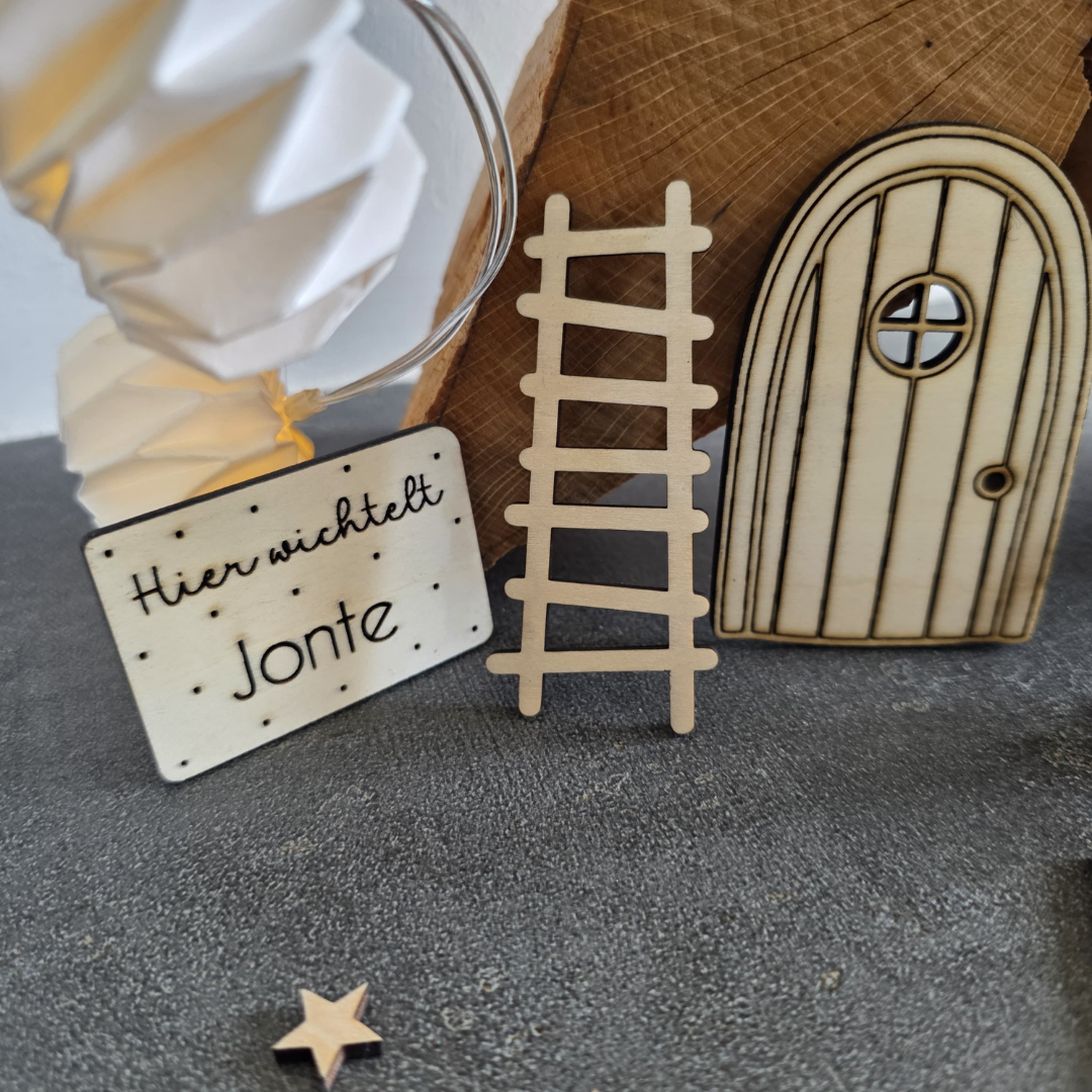 SVG Laserdatei Wichtelset Wichteltür Weihnachtswichtel Wichtelzubehör Weihnachten Kinder Wichtelzaun SVG Datei personalisierbar – Bild 18