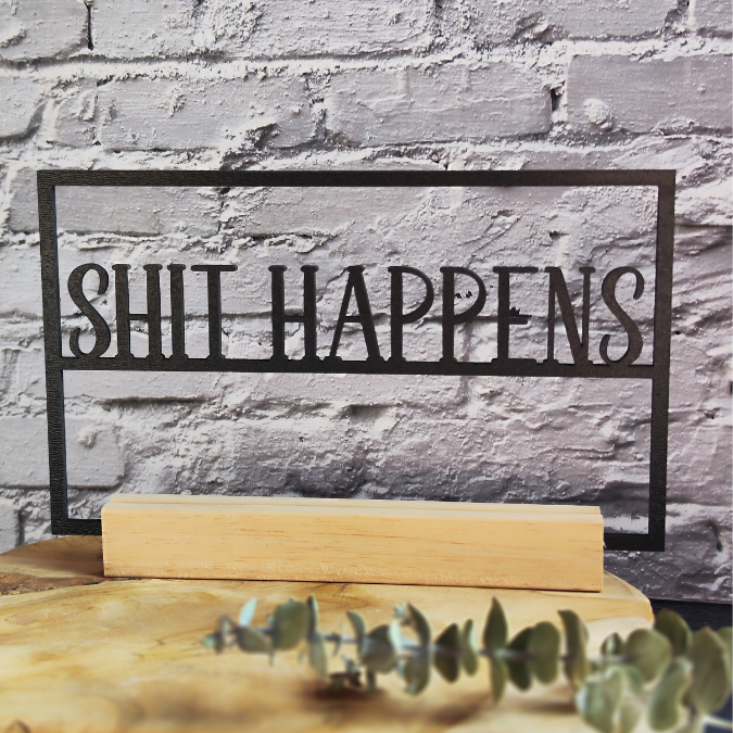 6 Designs SVG Laserdatei Klötzchenschrift Klötzchen Rahmen Gäste Wc Toilette Klo lustig nice butt shit happens SVG Datei nicht koksen humor