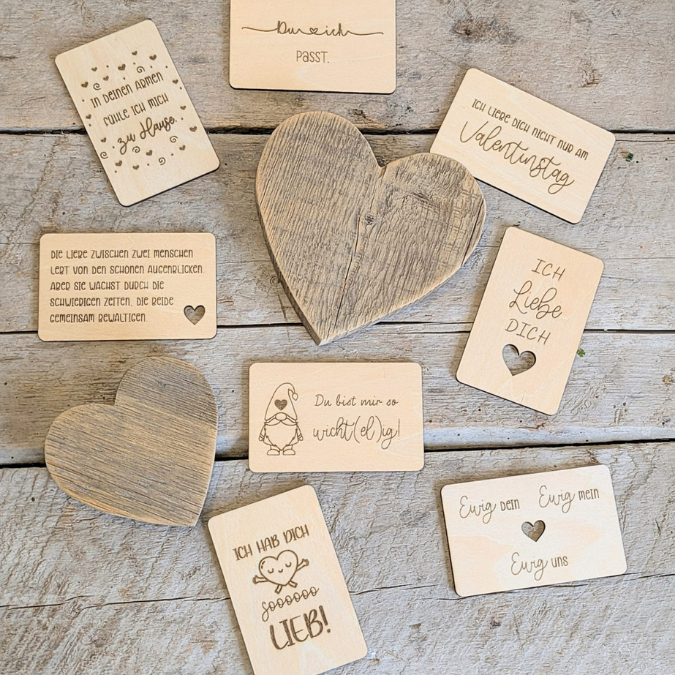 SVG Laserdatei Valentinstag 8 Designs Liebesbotschaften Karten für Portemonnaie Geldbeutel Visitenkarte Liebe Ti Amo Te Amo SVG Datei – Bild 8