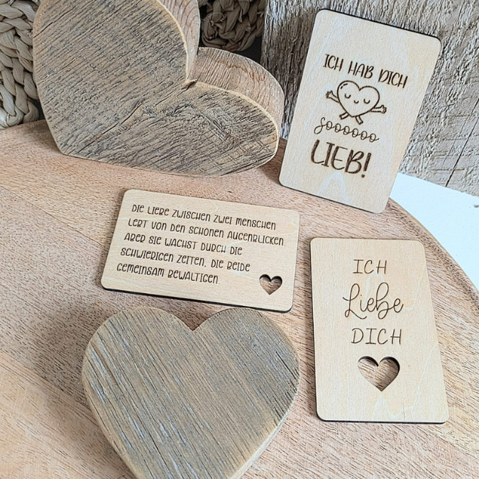 SVG Laserdatei Valentinstag 8 Designs Liebesbotschaften Karten für Portemonnaie Geldbeutel Visitenkarte Liebe Ti Amo Te Amo SVG Datei – Bild 10