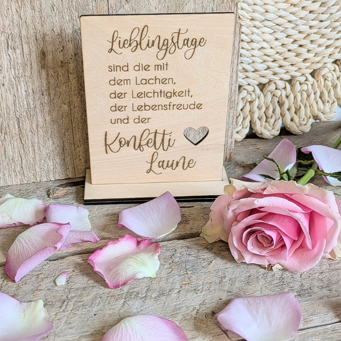 SVG Laserdatei 3er Aufsteller mit Botschaft Sonnenfänger 3mm 4mm Das Leben ist schön positiv Good vibes SVG-Datei Geschenkidee Affirmation – Bild 28