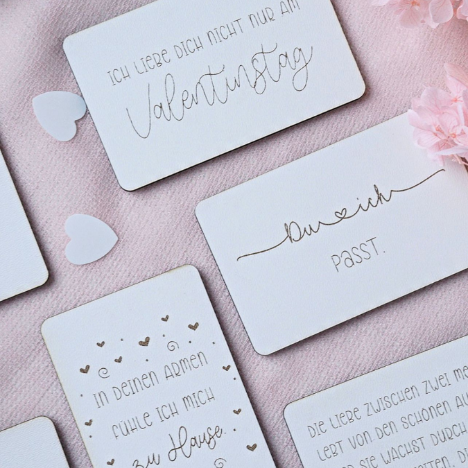 SVG Laserdatei Valentinstag 8 Designs Liebesbotschaften Karten für Portemonnaie Geldbeutel Visitenkarte Liebe Ti Amo Te Amo SVG Datei – Bild 12