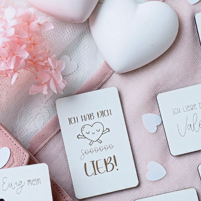 SVG Laserdatei Valentinstag 8 Designs Liebesbotschaften Karten für Portemonnaie Geldbeutel Visitenkarte Liebe Ti Amo Te Amo SVG Datei – Bild 14