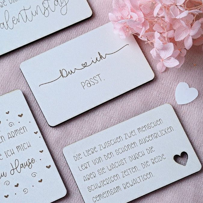 SVG Laserdatei Valentinstag 8 Designs Liebesbotschaften Karten für Portemonnaie Geldbeutel Visitenkarte Liebe Ti Amo Te Amo SVG Datei – Bild 15