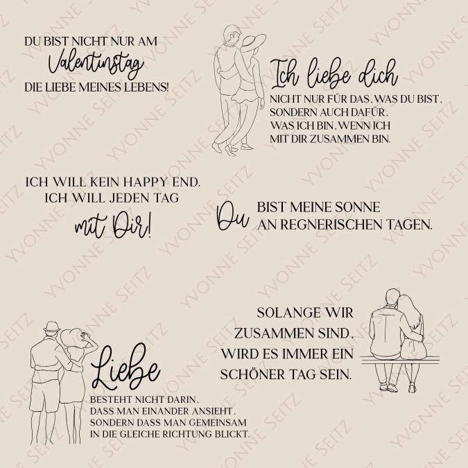 SVG Laser Datei Gravur Bundle Liebessprüche Liebesbotschaften Liebe Verliebt Valentinstag Paar romatisch Schlüsselanhänger Laserdatei