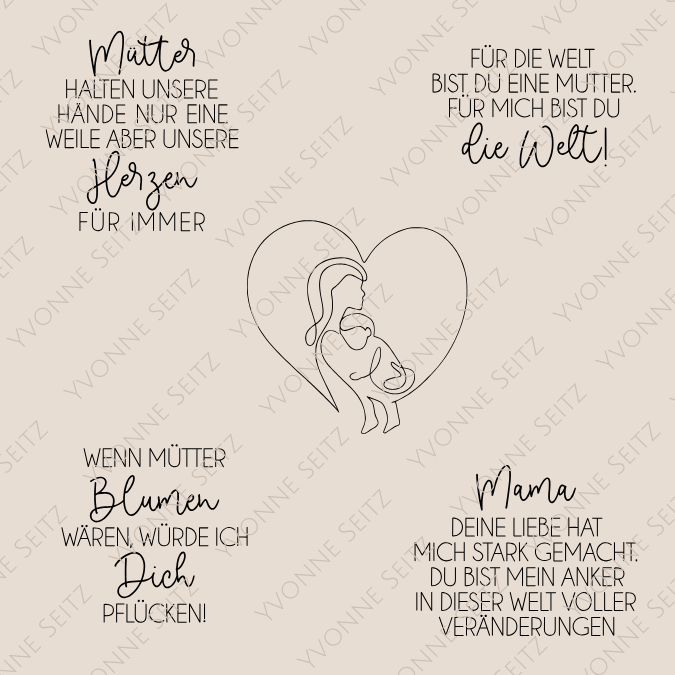 SVG Laser Datei Gravur Bundle Mütter Mutti Muttertag Mami Mom Schlüsselanhänger Laserdatei Plotterdatei Geschenk