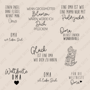 SVG Laser Datei Gravur Bundle Beste Oma Muttertag Omi Großmutter Weihnachten Ostern Schlüsselanhänger Laserdatei Plotterdatei Geschenk