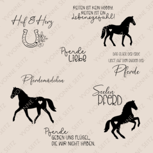 SVG Laser Datei Gravur Bundle Pferd Pferde Pferdemädchen Reiten Schlüsselanhänger Laserdatei Plotterdatei