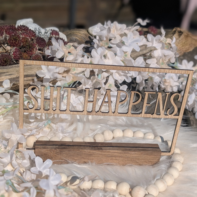 6 Designs SVG Laserdatei Klötzchenschrift Klötzchen Rahmen Gäste Wc Toilette Klo lustig nice butt shit happens SVG Datei nicht koksen humor – Bild 5