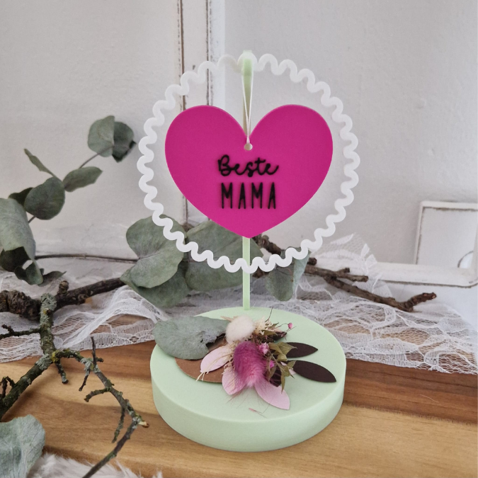 STL 3D Druck Datei Aufhänger 6er Set MUTTERTAG Dekoscheiben Geschenkanhänger passend zum Ständer im Shop 3D-Druck Datei Mama Designscheiben – Bild 12