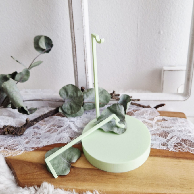 3D Druck Datei STL Aufhänger GRUNDSET Gestell inkl 2 Bodenplatten, 3 Kränzen und 3 Dekoscheiben als Blanko 3D-Druck Datei Mama Freundin Oma – Bild 15