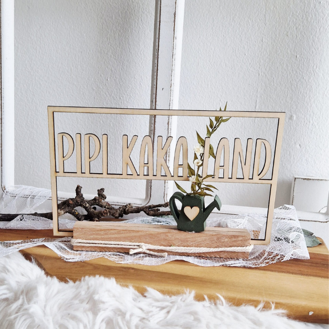 6 Designs SVG Laserdatei Klötzchenschrift Klötzchen Rahmen Gäste Wc Toilette Klo lustig nice butt shit happens SVG Datei nicht koksen humor – Bild 25