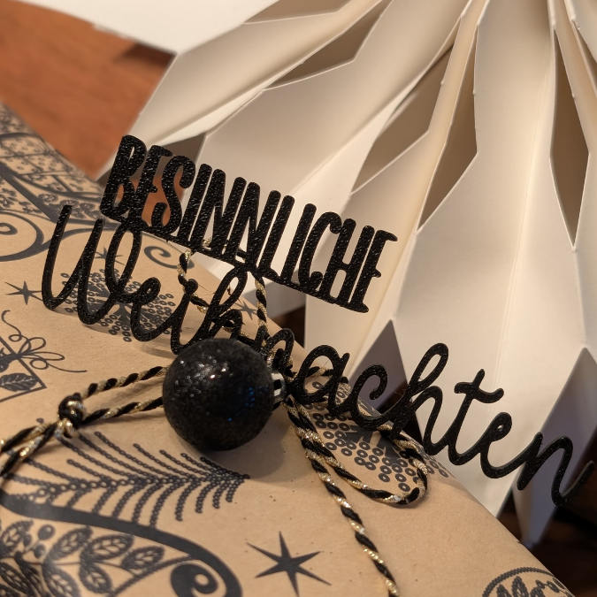 STL 3D Druck Datei 5er Mini Schriftzüge Weihnachten Advent für Postkarten und Geschenke 3D-Datei 3D-Druck Vorlage Deko Geschenkidee – Bild 9