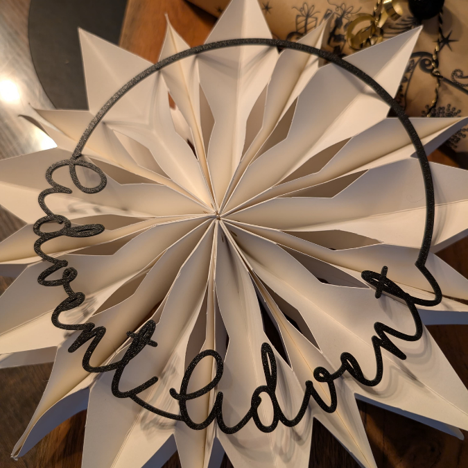 STL 3D Druck Datei Advent advent Weihnachten Kranz Winter schlicht Geschenkanhänger Türdeko Hoop Loop Wanddeko 3D-Datei 3D-Druck Vorlage