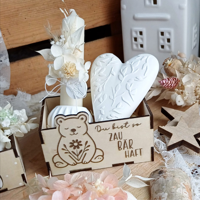 3mm und 4mm Bärenbox Geschenkbox für Kleinigkeiten Unentbärlich SVG Laser Datei Valentinstag Geschenkidee Zaubärhaft Freudschaft 2 Größen – Bild 14