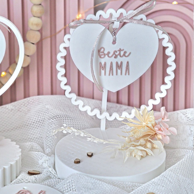 STL 3D Druck Datei Aufhänger 6er Set MUTTERTAG Dekoscheiben Geschenkanhänger passend zum Ständer im Shop 3D-Druck Datei Mama Designscheiben – Bild 9