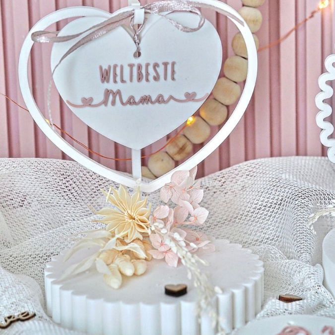 STL 3D Druck Datei Aufhänger 6er Set MUTTERTAG Dekoscheiben Geschenkanhänger passend zum Ständer im Shop 3D-Druck Datei Mama Designscheiben – Bild 10